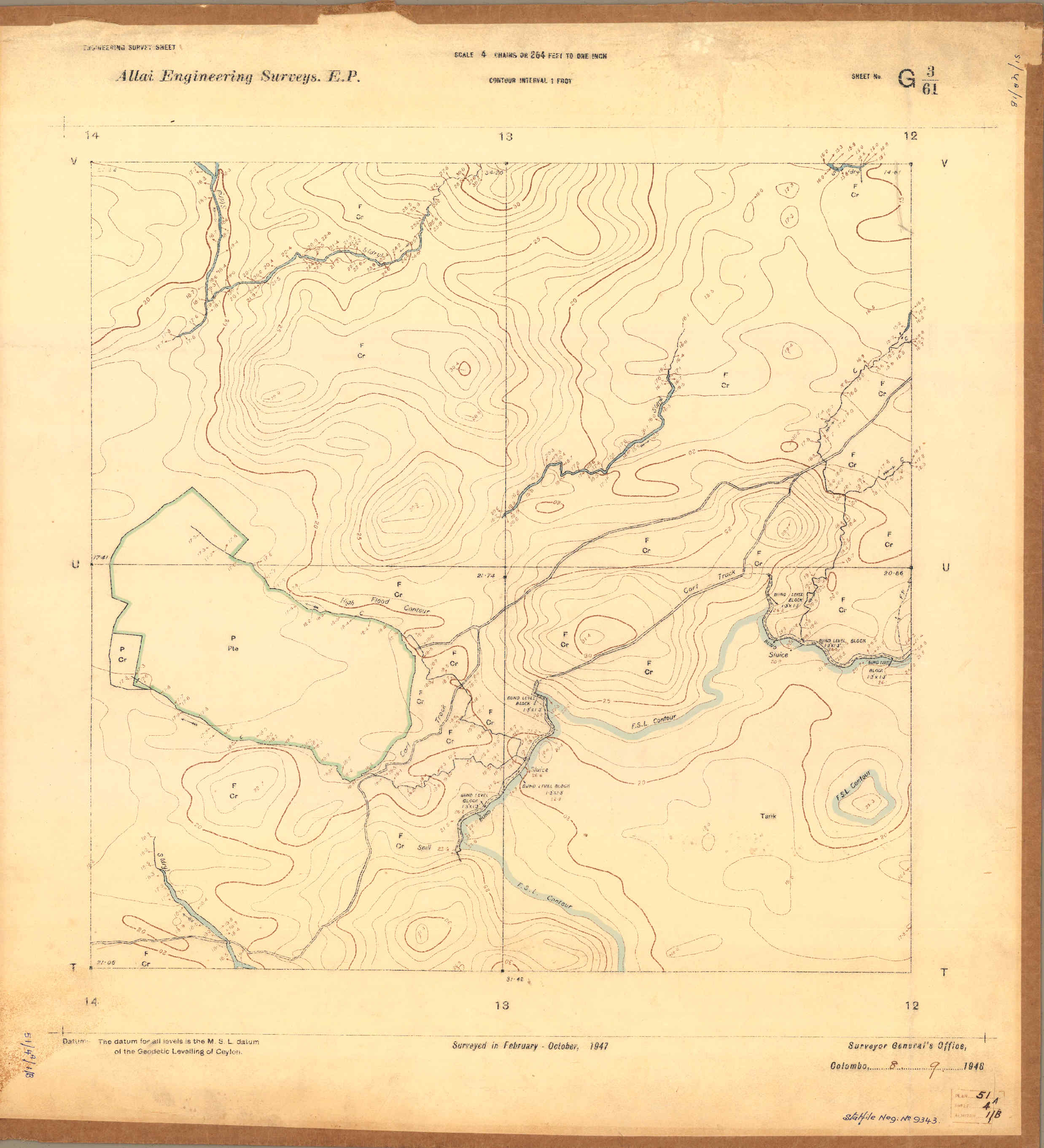 Digitized contours overlaid on basemap